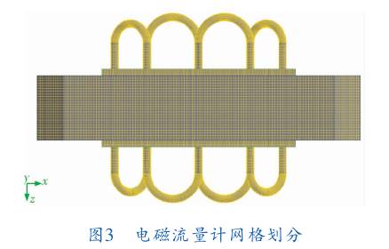 電磁(ci)流量計(ji)網格劃(hua)分圖示(shi)