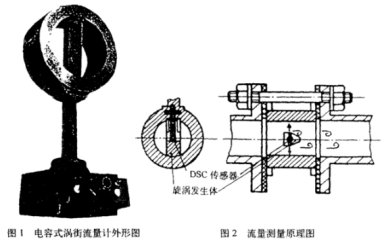 電(dian)容式渦街(jie)流量計外(wai)形圖示