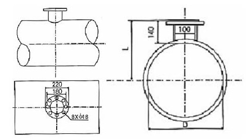插(cha)入式(shi)渦街(jie)流量(liang)計安(an)裝尺(chi)寸圖(tu)