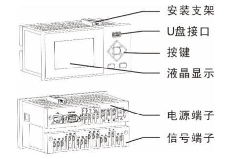 迷你(ni)型無(wu)紙記(ji)錄儀(yi)結構(gou)圖